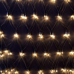 [S-V6170150000] Rete luminosa 200 led bianco caldo, dimensioni 200x150 cm