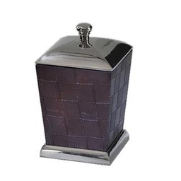 [S-V7009640000] Scatola alux piccola rettangolare 17x12x12 cm in ecopelle e alluminio