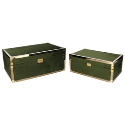 [S-V5035640000] Scatola rettangolare verde in legno 1-2 cm48x30h20