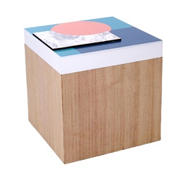 [S-V5034840000] Scatola Legno Quadro 16x16x16 cm