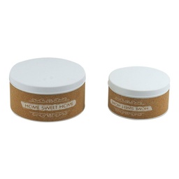 [S-V5922990000] Scatola metallo 1-2 sughero tondo ø19x10 cm