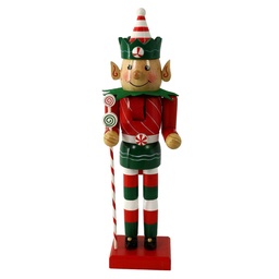 [S-V6320780000] Soldatino Elfo Legno 9x8x38 cm