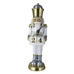 [S-V6199410000] Soldatino in resina bianca 17x19x60 cm