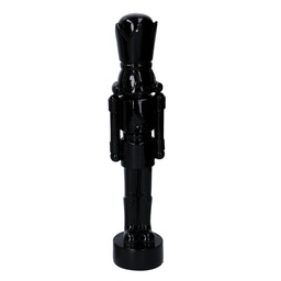 [S-V6159470000] Soldatino in resina laccata nero lucido 8,5x8x38 cm