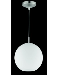 [S-TRIOR30152507] Lampada a Sospensione Moderna Boccia Vetro Bianco Ø25 cm