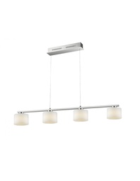 [S-TRIO325510407] Sospensione Nichel 4 Vetri Led Dimmer Alegro Trio Lighting