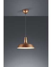 [S-TRIOR30421062] Sospensione Pagoda Will Rame Anticato Ø36 cm