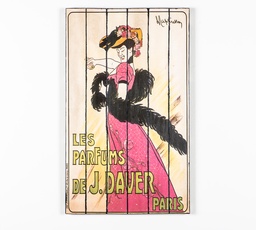 [S-WEAL042] Stampa su legno con finitura HD e tela multicolor, dimensioni 3x60x100 cm