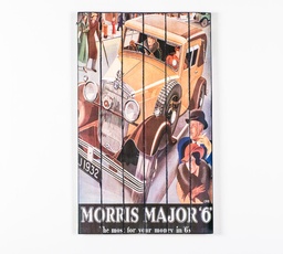 [S-WEAL046] Stampa su legno multicolor con tela di carta, dimensioni 3x60x100 cm