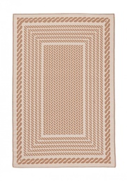 [S-B0607747] Tappeto Jacquard Reversibile Beige-Marrone 180x270