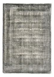 [S-B0601529] Tappeto Rashmi Grigio 160x230 - Tessuto Artigianale in Viscosa e Cotone