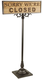 [S-V9108900000] Targa Piedistallo Open-Closed cm. 57 x 23,5 h 105