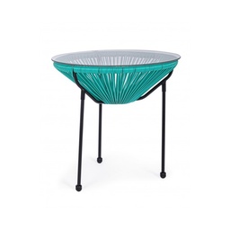 [S-B0802943] Tavolino in vetro Parker Atol D50 cm