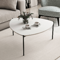 [S-FZ99563] Tavolino da salotto Lenny bianco