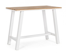 [S-B0663205] Tavolo Bar Skipper 131x73 Bianco