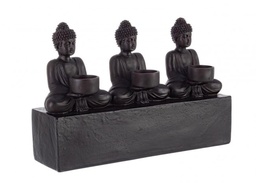 [S-B0130589] Decorazione Buddha Seduto 40x10 Resina e Calce Colorata