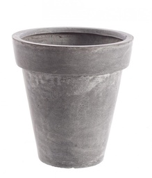 [S-B0790554] Vaso Cemento Classico Grigio H38