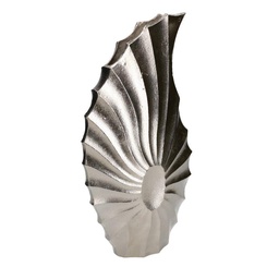 [S-V6112830000] Vaso in metallo argento 23x9x42,5 cm