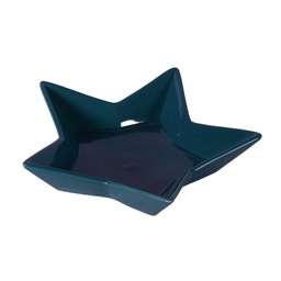 [S-V61047300BL] Vassoio in ceramica verde a forma di stella 22x22x4,3 cm