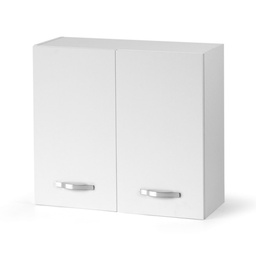 [S-Y9-I1L5-KE2S] Pensile scolapiatti per cucina Bianco Frassinato Cm 80x32xH 72 con 2 ante