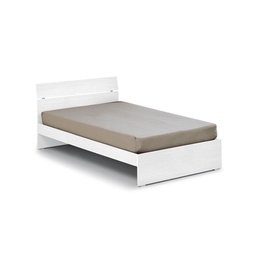 [S-A10401] Letto matrimoniale per camera colore bianco frassinato cm 200x171xH 98