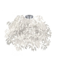 [SA-TRIOR60463001] Plafoniera 3 Luci Foglie Lavabili Bianche Leavy Ø70 cm