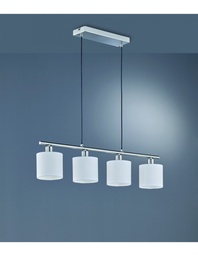 [SA-TRIOR30334001] Sospensione 4 Luci Nichel L75 cm